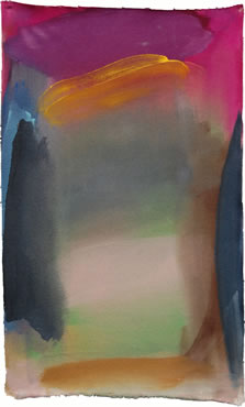 Keisho Okayama, painting, Untitled, acrylic on canvas, 19-1/2 x 12 inches, 2012