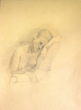 Untitled, pencil on paper, 9-1/2 x 7-1/2 inches, c. 1981