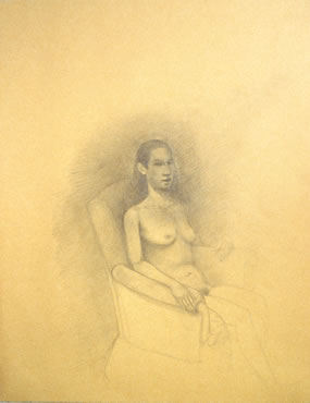 Untitled, pencil on paper, 11 x 8-1/2 inches, 1981