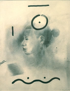 Untitled, acrylic and pencil on paper, 15 x 11 inches, 1994
