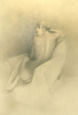 Untitled, pencil on paper, 11 x 8-1/2 inches, c. 1975